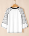 Alaia Sleeve Raglan Patchwork Top