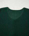 Plus Size Solid Button Front Sweater Cardigan