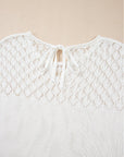 Miracle Back Short Sleeve Sweater