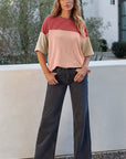 Guinevere Slits Half Sleeve Top