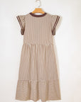 Makenzie Contrast Trim Midi Dress