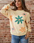 Floral Mineral Wash French Terry Sweatshirt