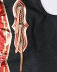 Hilason Handmade Genuine Leather Chaps Adult Handtooled Rodeo Bull Riding