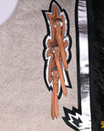 HILASON Bull Riding Light Natural Hair On Leather Rodeo Chaps | for Men and Women Western Unisex