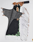 Hilason Handmade Genuine Leather Chaps Adult Handtooled Rodeo Bull Riding