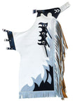 Hilason Handmade Genuine Leather Chaps Adult Handtooled Rodeo Bull Riding