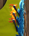 Western Youth Child Rodeo Bronc Bull Riding Show Genuine Leather Chaps