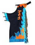 Western Youth Child Rodeo Bronc Bull Riding Show Genuine Leather Chaps
