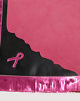 Hilason Pro Rodeo Bull Riding Breast Cancer Chaps
