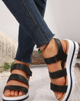 Marley Pu Leather Platform Sandals