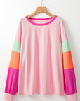 Harlow Plus Size Patchwork Long Sleeve Top