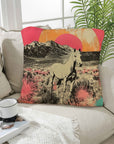 Baha Ranch Retro Pop Western Albino Steed Pillow Case Made in America