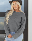 Tessa Patchwork Drop Shoulder Sweater