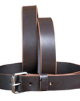HILASON Western Genuine Leather Belt for Men Women Cowboy Cowgirl Handmade Unisex Full Grain Heavy Duty Tooled Belt for Jeans