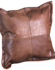 Hilason New Genuine Antique Vintage Leather Pillow Cushion Cover