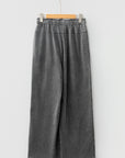 Mineral Wash High Waist Raw Hem Pants