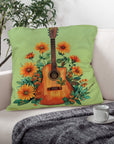 Retro Guitar Pillow Case Made in America