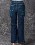 Khloe High Rise Ripped Bell Bottom Jeans
