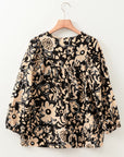 Camilla Bracelet Sleeve Boho Blouse