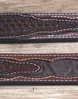 32" Roper Western 1.5" Elephant Print Basketweave Ends Mens Cowboy Belt Brown