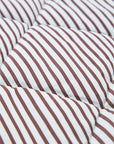 Stripe Contrast Trim Snap Button Collared Vest
