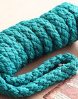 Hilason Horse Riding Poly Lead Rope 1/4" X 9 Ft. Red Turquoise