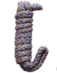 Hilason Horse Riding Poly Lead Rope Brown Tan 1/4" X 8 Ft.