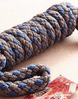 Hilason Horse Riding Poly Lead Rope Brown Tan 1/4" X 8 Ft.