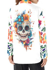 Colores de Mexico Sugar Skull Floral Blazer