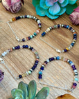 6.25” Mixed Gemstone Bracelet – 6mm Sterling Silver Pearls