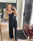 Black Sequin Jumpsuit