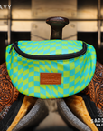 Compact Clip On Saddle Bag With Zipper Closure
