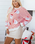 Mirilivia Claus Pattern Christmas Pullover