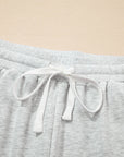 Charlie Raw Hem Pullover and Casual Shorts Set