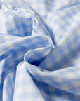 Gingham Plaid Smocked High Waist Pants