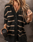 Emakira Drop Shoulder Loose Cardigan
