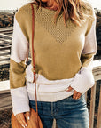 Avery tone Chevron Pullover Sweater