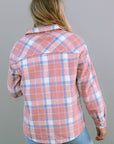 Plaid Flannel Flap Pocket Shacket
