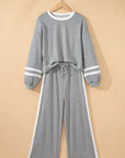 Varsity Stripe Pullover and Drawstring Pant Set