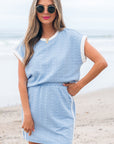Scout Textured Crewneck Tee and Pocketed Skirt Set