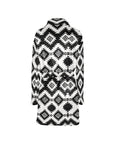 Black Aztec Women's Western Bath Robe