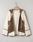Abigail Piping Open Front Jacket