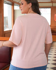Diana Plus Size Eyelet Lace Star Top