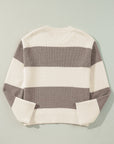Livia Colorblock Loose Pullover Sweater