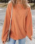 Kamryn Ribbed Corduroy Oversized Sweatshirt