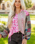 Solirina Shoulder Bubble Sleeve Blouse