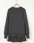 Corded Top and Ruffle Mini Skort Set