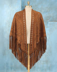 Sandpoint Medallion Fringed Wrap OSFM