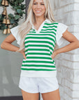 Sawyer Ruffled Short Sleeve Blouse