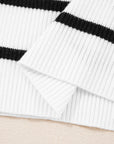 Sutton Striped Ribbed Slim Sweater